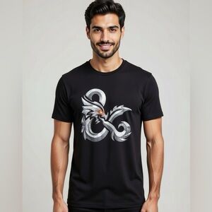 Dungeons And Dragons Metal Ampersand Graphic Tee